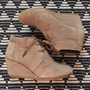 Toms Desert Wedges/ Ankle Boots